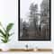 Dusty Trees Black Framed Print Under Plexiglass
